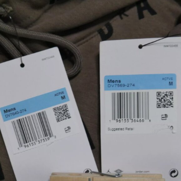 Nike Air Jordan Men's Matching Tracksuit Set Jump-man Sweatsuit Mocha Brown NWT - Picture 12 of 13